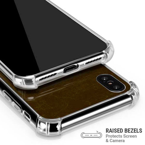 NFL Cleveland Browns Alternate Distressed iPhone XS Max Clear Case